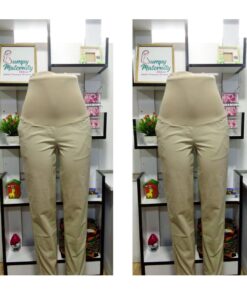 Maternity khaki trousers
