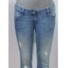 Skinny rugged maternity jeans